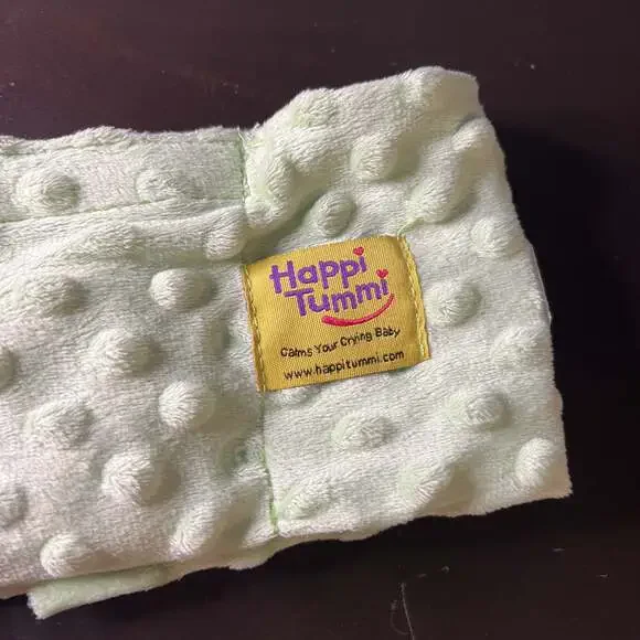 Happi Tummi Green Plush Waistband w/ Herbal Pouch for Baby Colic and Gas Relief - Picture 2 of 8